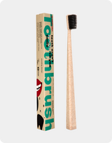 [TOOTHBRUSH • soft] tapered charcoal - ivory