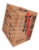 [TOOTHPASTE • fluoride] hemp seed oil + charcoal